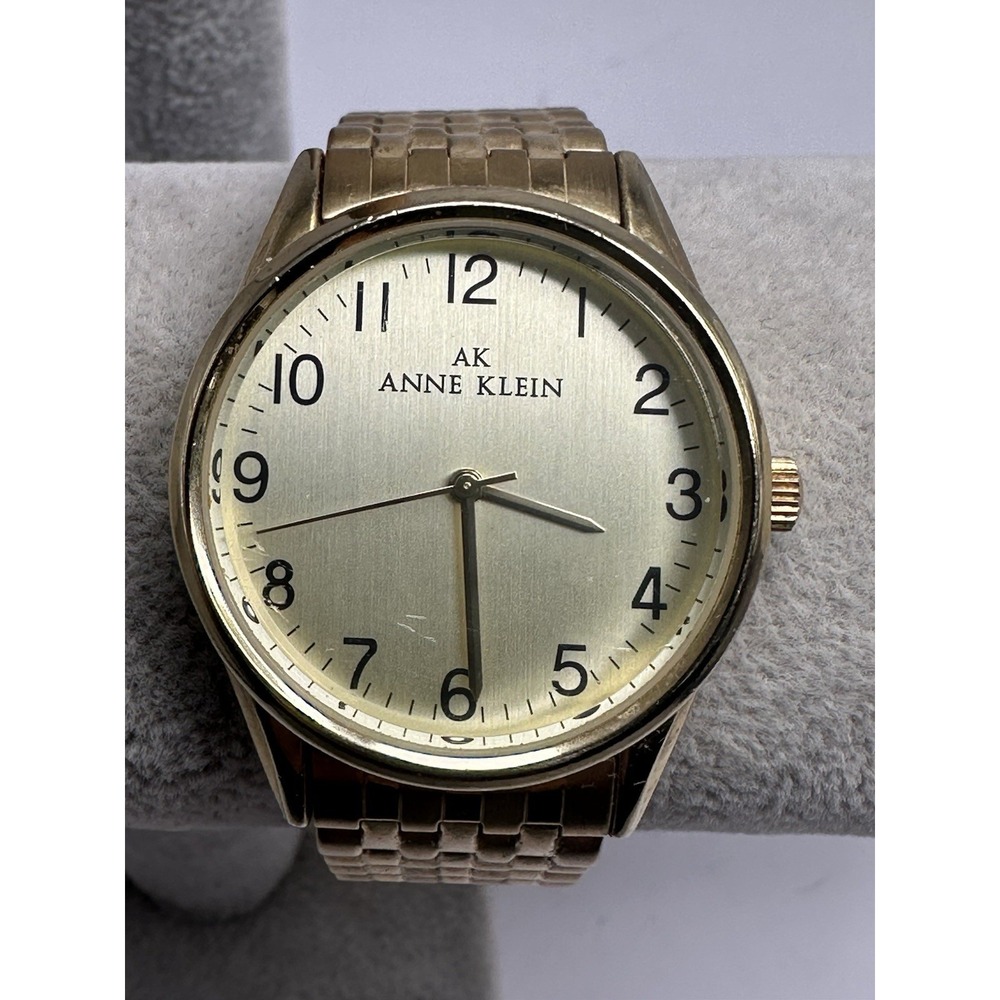 Anne Klein 10/9246 Mens Watch‎ New Battery 35MM 6.5" Stretch Band G89